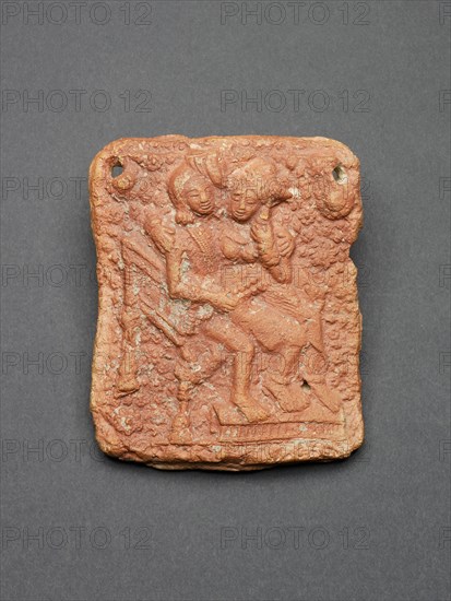 Amorous Couple (Mithuna) Seated in a Chair, 1st century B.C. Creator: Unknown.