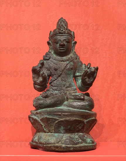 Bodhisattva with Hands in Gesture of Teaching (Vitarkamudra), 9th/10th century. Creator: Unknown.