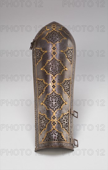 Arm Guard (Bazuband) from Suit of Armor, 18th century. Creator: Unknown.