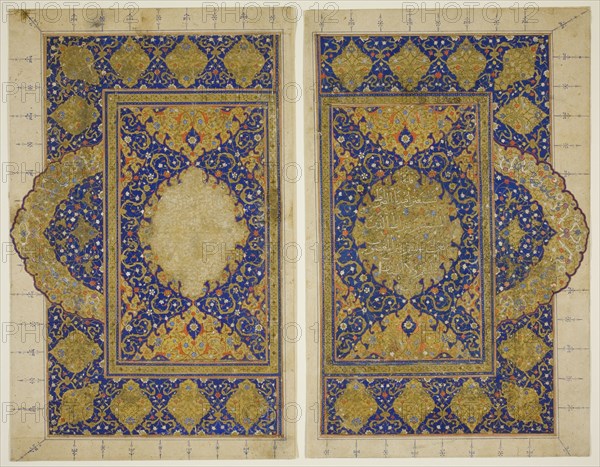 Double Page from the Qur'an, Safavid dynasty (1501-1722), 16th century. Creator: Unknown.