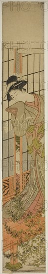 Eavesdropping, c. 1780. Creator: Isoda Koryusai.