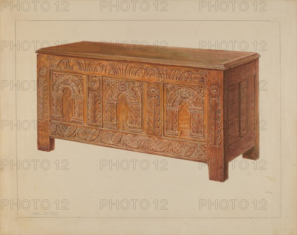 Chest, c. 1937. Creator: Charles Squires.