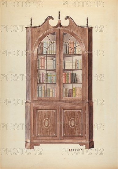 Corner Cupboard, c. 1937. Creator: Robert Stewart.