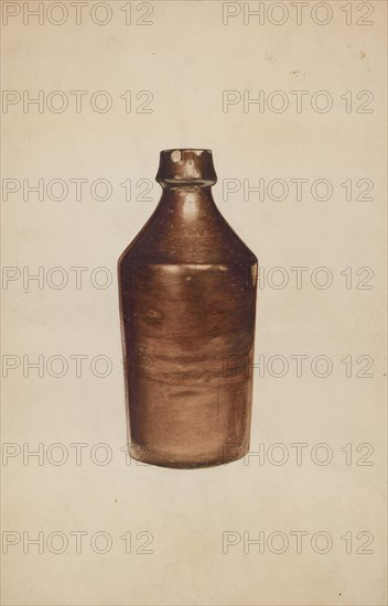 Beer Bottle, c. 1938. Creator: Arthur Stewart.
