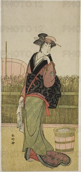 The Actor Segawa Kikunojo III in an Unidentified Role, c. 1786/87. Creator: Katsukawa Shunko.