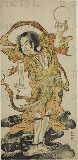 The Actor Nakamura Nakazo I as Toyose Saburozaemon Kageaki in the Play Hono Nitta..., c. 1777. Creator: Katsukawa Shunko.