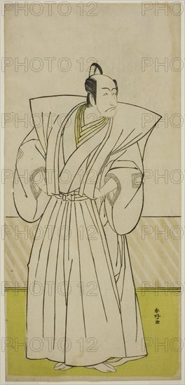 The Actor Ichikawa Danjuro V as Enya Hangan (?) in the Play Kanadehon Chushin Nagori...c. 1780. Creator: Katsukawa Shunko.