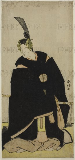 The Actor Nakamura Tomijuro I as Taira no Masakado Disguised as Otomo no ..., c1775. Creator: Katsukawa Shunko.