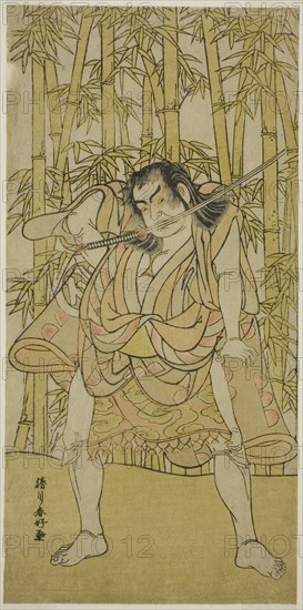 The Actor Nakamura Sukegoro II in an Unidentified Role, c. 1779. Creator: Katsukawa Shunko.