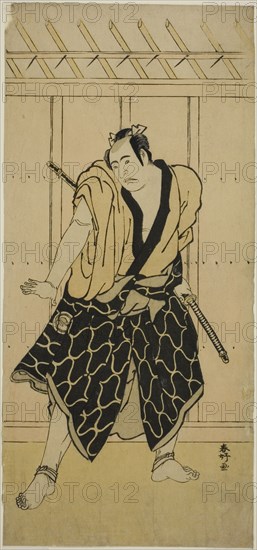 The Actor Sawamura Sojuro III as Soga no Dozaburo (?), c. 1789. Creator: Katsukawa Shunko.