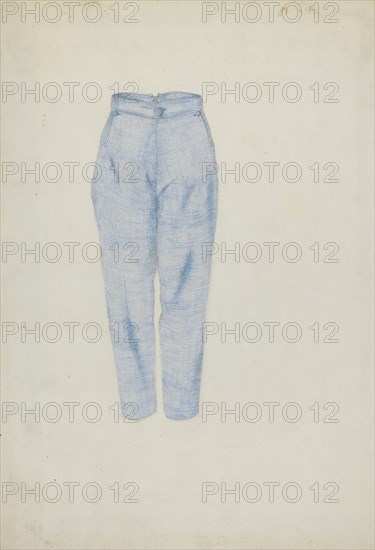 Shaker Man's Trousers, c. 1936. Creator: Alice Stearns.
