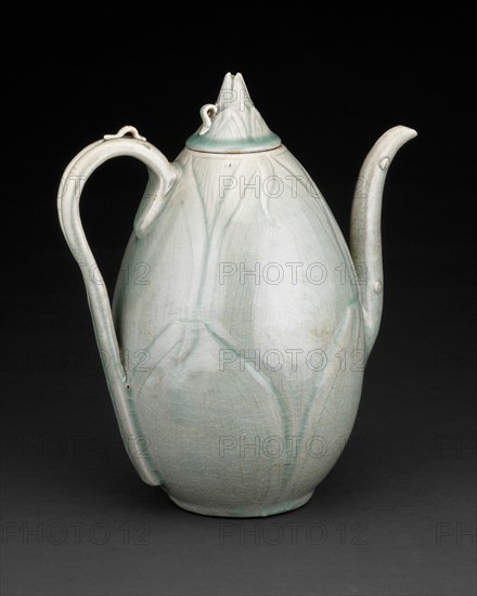 Ewer Formed as Sprouting Bamboo, Korea, Goryeo dynasty(918-1392), 12th century. Creator: Unknown.