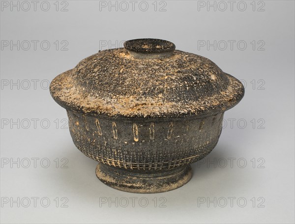 Covered Bowl, Korea, Unified Silla dynasty (668-935), 7th/8th century. Creator: Unknown.