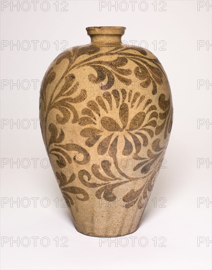 Vase with Stylized Floral Scrolls, Korea, Goryeo dynasty (918-1392). Creator: Unknown.