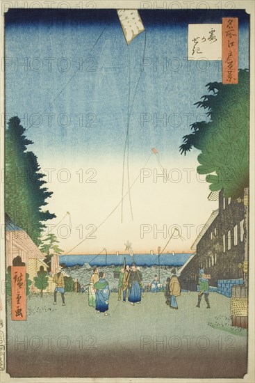 Kasumigaseki, from the series "One Hundred Famous Views of Edo (Meisho Edo hyakkei)", 1857. Creator: Ando Hiroshige.