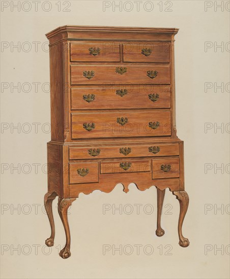 Highboy, c. 1936. Creator: Charles Squires.