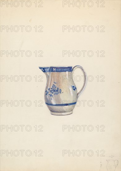 Cream Pitcher, c. 1936. Creator: Ella Josephine Sterling.