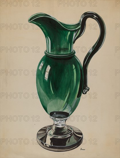 Pitcher, c. 1936. Creator: Robert Stewart.