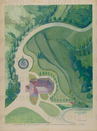 Peter K. Knapp Estate, c. 1936. Creator: George Stonehill.