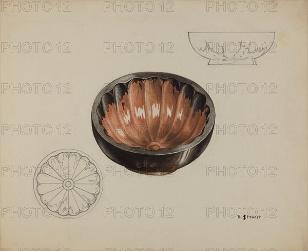 Pa. German Gelatin Mold, c. 1937. Creator: Robert Stewart.