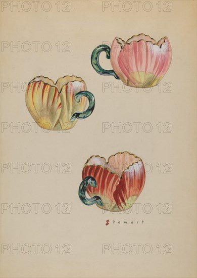 Tulip Cups, c. 1937. Creator: Robert Stewart.