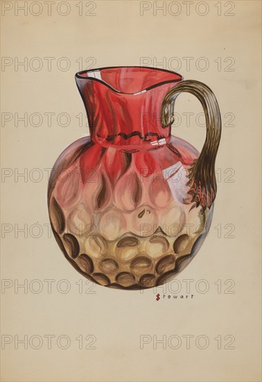 Pitcher, c. 1937. Creator: Robert Stewart.