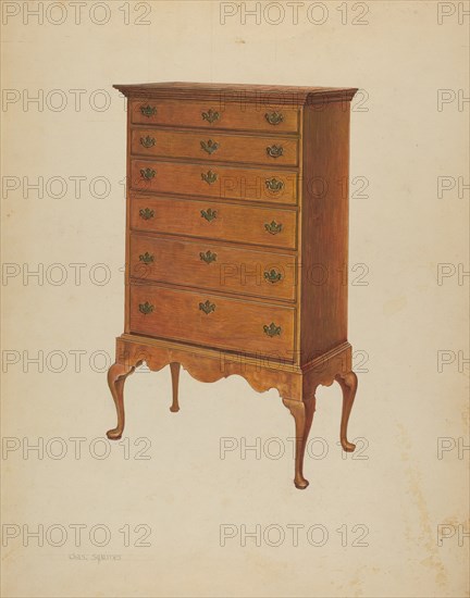 Highboy, c. 1938. Creator: Charles Squires.