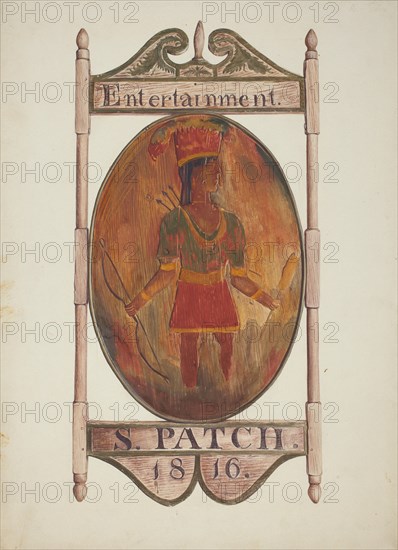 Tavern Sign, c. 1938. Creator: Alice Stearns.