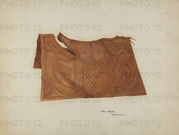 Saddle Cover, c. 1940. Creator: Arthur P. Reynolds.