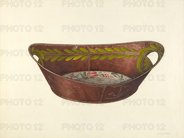 Bread Tray, c. 1941. Creator: Mildred Ford.