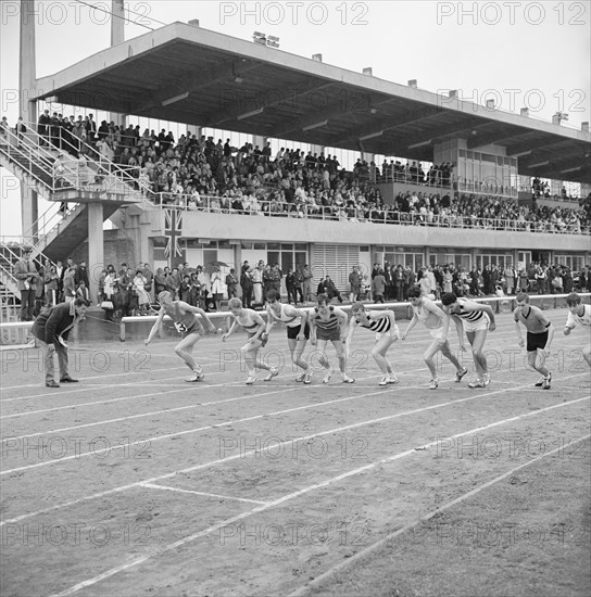 Copthall Stadium, Hendon, Barnet, London, 25/06/1966. Creator: John Laing plc.