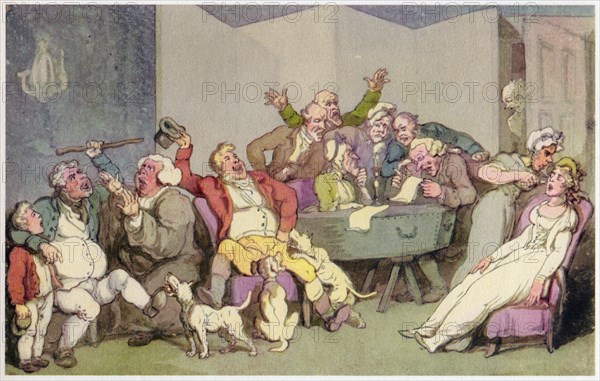 Reading the Will, c1780-1825. Creator: Thomas Rowlandson.