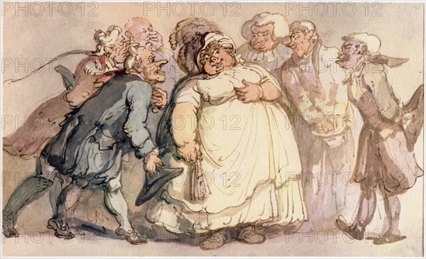 Suitors, c1780-1825. Creator: Thomas Rowlandson.