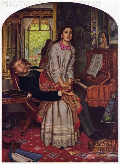 The Awakening Conscience, 1852-1854. Creator: William Holman Hunt.