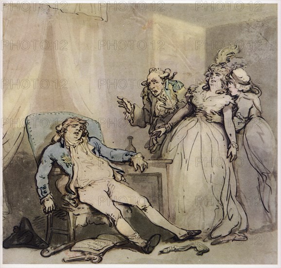 The Suicide, c1780-1825. Creator: Thomas Rowlandson.
