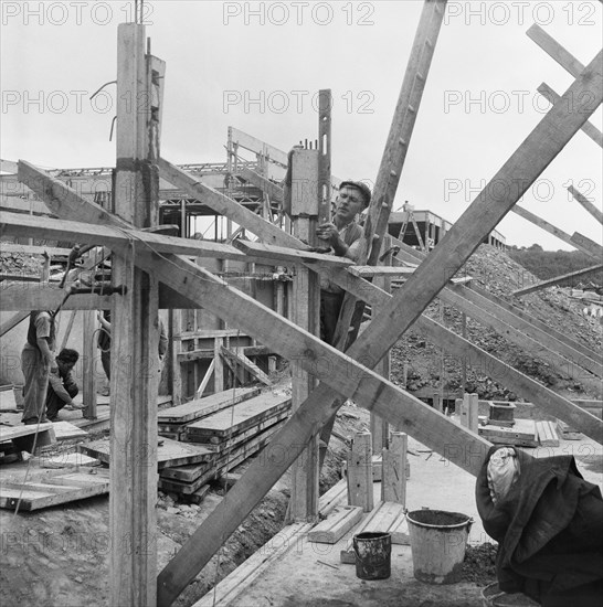 County High School, Gedling Road, Arnold, Gedling, Nottinghamshire, 12/09/1958. Creator: John Laing plc.