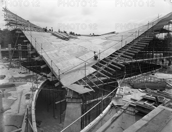 Commonwealth Institute, Kensington High Street, Kensington, London, 27/07/1961. Creator: John Laing plc.