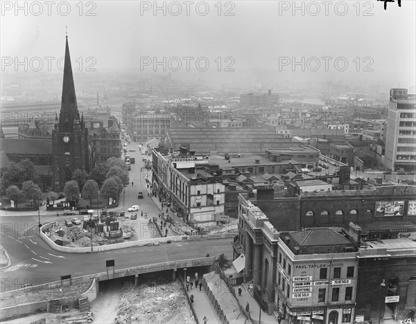 Bull Ring Centre, Birmingham, 24/05/1961. Creator: John Laing plc.