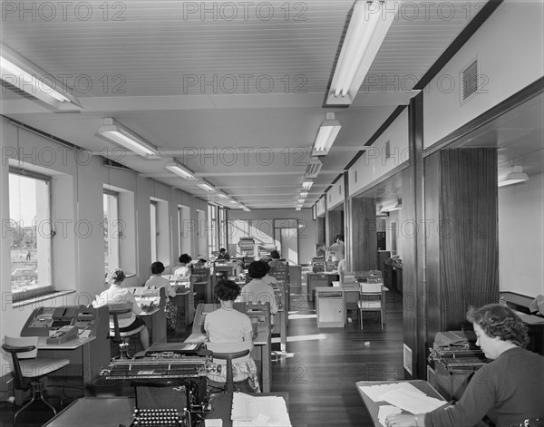 County Hall, A6352, Aykley Heads, Durham, County Durham, 24/09/1963. Creator: John Laing plc.