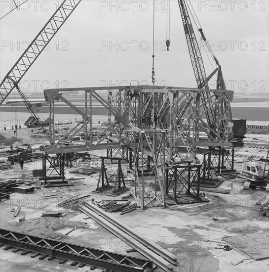 Heathrow Airport, BEA Servicing Hangar, Heathrow, Hillingdon, London, 07/04/1970. Creator: John Laing plc.