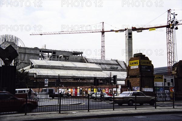 British Library, Euston Road, St Pancras, Camden, London, c October 1987. Creator: John Laing plc.