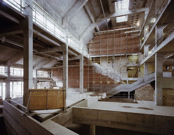 British Library, Euston Road, St Pancras, Camden, London, 11/07/1988. Creator: John Laing plc.