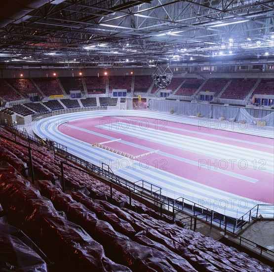 National Indoor Arena, King Edwards Road, Birmingham, c July 1991. Creator: John Laing plc.