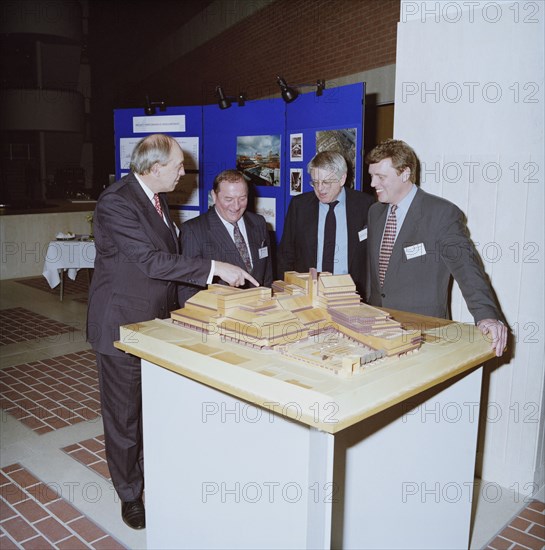 British Library, Euston Road, St Pancras, Camden, London, 06/03/1996. Creator: John Laing plc.