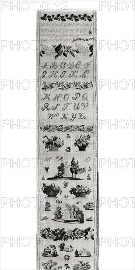 Sampler, Austria, 1827.