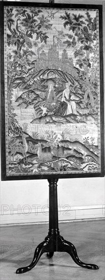 Pole Screen, England, 18th century.