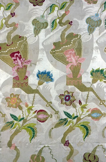 Panel (Dress Fabric), France, 1703/05.