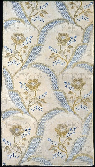 Panel (Intended as Dress Fabric), France, 1760s.