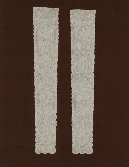 Pair of Lappets, France, Late 1720s.