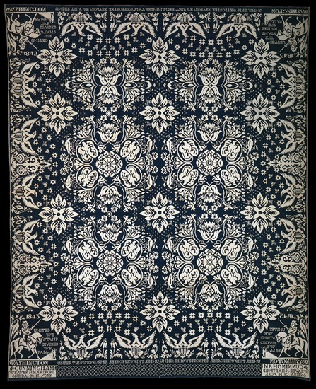 Coverlet, New York, 1843.